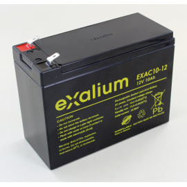 Batterie Plomb 12V 10Ah EXALIUM (151X65X118) (EXAC10-12) 