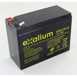 Batterie plomb cyclique 12V 10Ah Exalium EXAC10-12