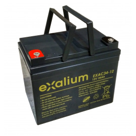 Batería de Exalium EXAC34-12 de plomo cíclica 12V 34Ah