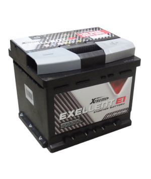 Batterie plomb démarrage 12V 50Ah 420A sans entretien Exellent E1
