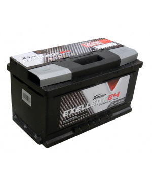 Batterie plomb démarrage 12V 80Ah 740A sans entretien Exellent E3