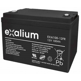 Batterie Plomb 12V 100Ah EXALIUM (330X173X220) (EXA100-12FR) 