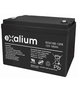 Batterie Plomb 12V 100Ah EXALIUM (330X173X220) (EXA100-12FR) 