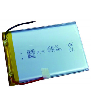 Batterie 3.7V 6000mAh LiPo type 906090 Batterie 3.7V 6000mAh LiPo type 906090