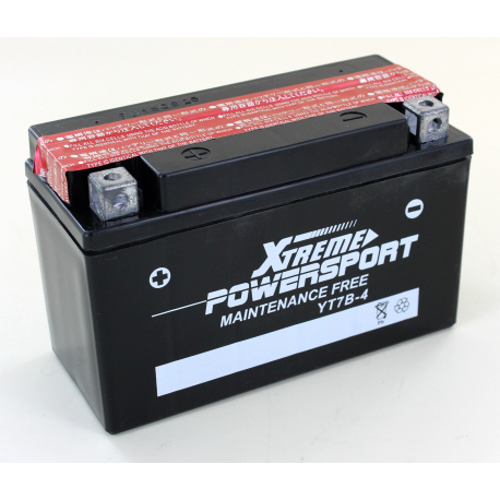 Batterie moto étanche 12V 6.5Ah YT7B-4 / GT7B-4