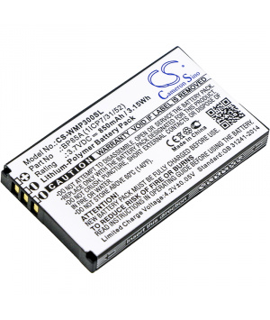 Batterie 3.7V 850mAh LiPo pour WM SYSTEMS WMP 300