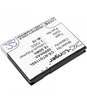 Battery 3.7V LiPo 5Ah W - 10 has for hotspot NETGEAR Telstra M1