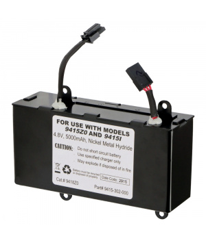 Battery 4.8V 5Ah NiMh 9418Z0 for Lampe Peli™ 9415