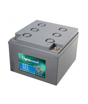Batterie Plomb 12V 25Ah DYNO EUROPE (168X178X124) (DGY12-26EV) 