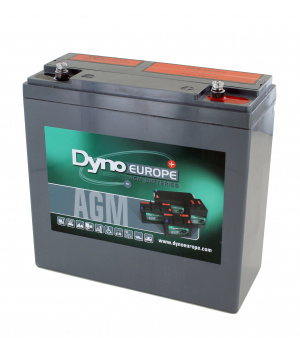 Batterie Plomb 12V 27.2Ah DYNO EUROPE (171X77X170) (DAB12-18EV-HD) 