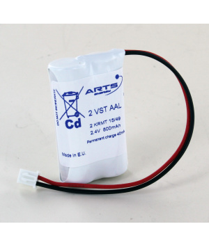Battery 2.4V 800mAh NiCd autonomous emergency lighting unit Legrand blocks Kickspot 061087 Battery 2.4V 800mAh NiCd autonomous emergency lighting unit Legrand blocks Kickspot 061087