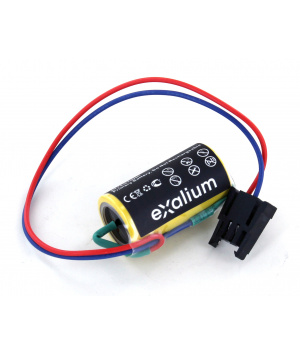 Pile lithium 3.6V Type ER17330V pour automate Mitsubishi (A6BAT)