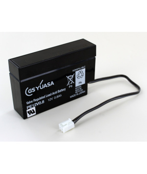 BLEI AKKU Yuasa 12V 0.8Ah PE12V0.8 BLEI AKKU Yuasa 12V 0.8Ah PE12V0.8