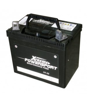 Batterie plomb Motoculture 12V 32Ah 350A U1-32 sans entretien