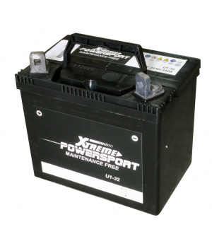 Batterie plomb Motoculture 12V 32Ah 280A U1-32 Sans Entrtien (MOT/U1-32)