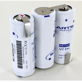 Batterie Arts 3.6V 7Ah 3 VTF cote cote BAES