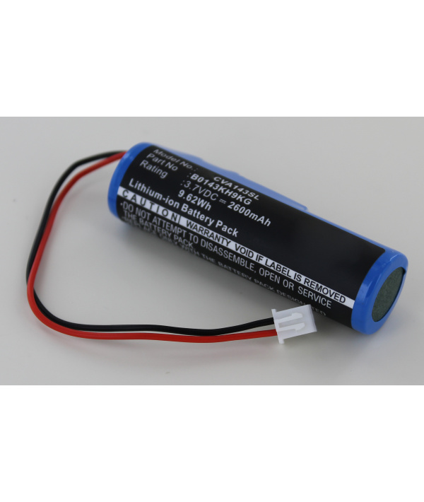 Batterie 3.7V 2.6Ah Li-ion B0143KH9KG pour Croove Voice Amplifier