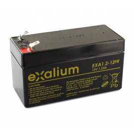 Piombo della batteria Exalium 12V 1.2Ah EXA1.2-12FR