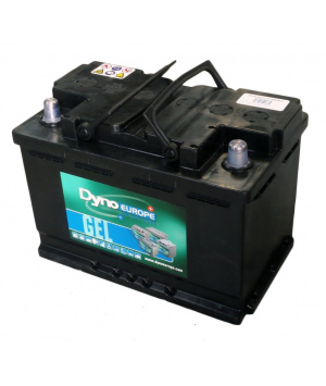 Batterie plomb gel 12V 56Ah/C20 (+)D bornes auto