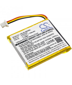 Batería 3.7V 750mAh LiPo para reloj inteligente GLOBALSAT GH625XT