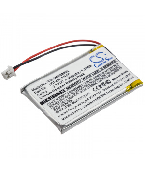 Batterie 3.7V 350mAh LiPo pour intercom SENA SMH-5 (ICP40/25/40P)