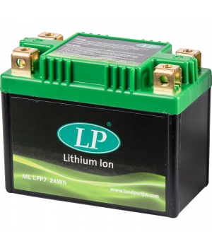 Batterie Moto LiFePO4 12.8V 2Ah 140A Landport LFP7