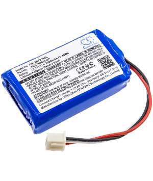 Batería 3.7V 2Ah LiPo AEC653055-2P para JBL Flip 2 (2013)