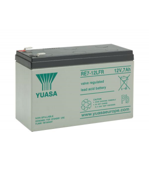 Batterie Plomb 12V 7Ah Yuasa (151X65X98) (RE7-12LFR) 