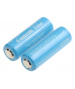 Lot de 2 Accus Li-Ion 3.7V 1900mAh ICR18490 avec PCB protection