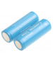 Lot de 2 Accus Li-Ion 3.7V 1900mAh ICR18490 avec PCB protection