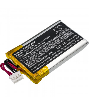3.7V 2Ah LiPo Battery for GPS Delorme InReach Explorer