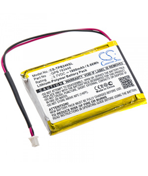Batterie 3.7V 1.8Ah LiPo GPB 783448 pour Telex PB24N