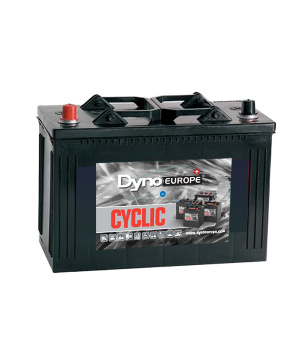 Batterie plomb cyclic 12V 130Ah /C20 +G bornes auto