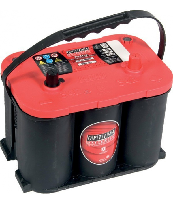 Autobatterie Optima RTS4.2 Red Top 12V 50Ah 815A - Rupteur