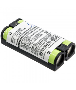 Batterie 2.4V 0.7Ah NiMh BP-HP800 für Sony WH-RF400 Helm