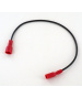 Cable de liaison pour batterie plomb diam 2.5 mm cosses faston 6