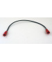 Cable de liaison batterie plomb diam 1.5mm cosses faston 4.7mm