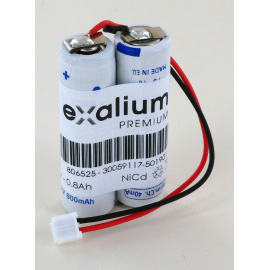 Batterie 2.4V 800mAh NiCd 2KRMT 15/49 BAES (806525)
