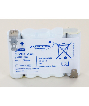 Arts SAFT 6V 800mAh Batteria 5 AAL 805696 VST