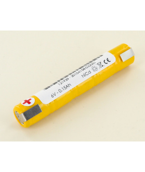 Batterie type Saft 6V 5 VRE 1/3 AA Bâton NiCd