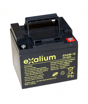 Image Batterie plomb Exalium 12V 40Ah EXA40-12