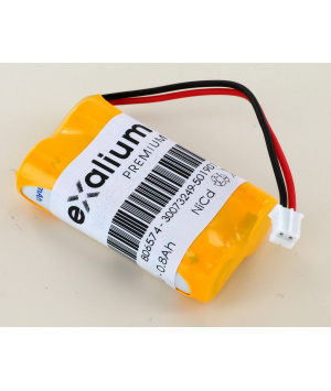 Batterie 2.4V 800mAh NiCd 2VSTAAL pour baes AEES ASTUS LED