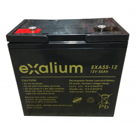 Batterie Plomb 12V 55Ah EXALIUM (226X135X229) (EXA55-12)