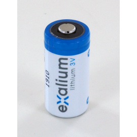 Pile lithium 3V 1.5Ah CR123A EXALIUM