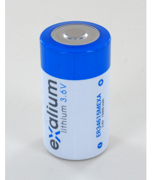 Pile lithium 3,6V 13Ah D EXALIUM ER34615MEXA