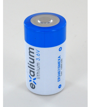 Pile lithium 3.6V 13Ah D EXALIUM (ER34615MEXA)
