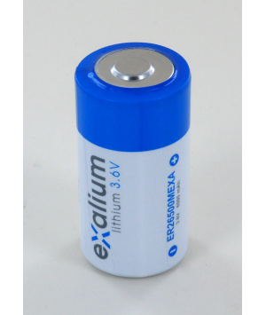 Pile lithium 3.6V 6Ah C EXALIUM (ER26500MEXA)
