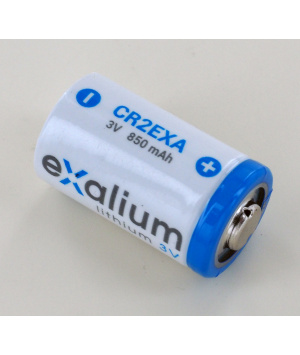 Batteria al litio 3V 0.85Ah CR15270, KCR2, CR17355 Exalium CR2EXA