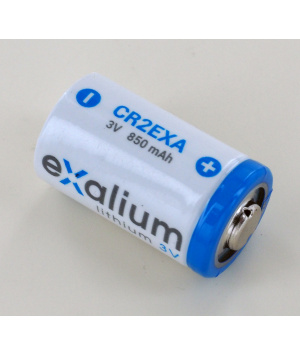 Lithium battery 3V 0.85Ah CR15270, KCR2, CR17355 Exalium CR2EXA