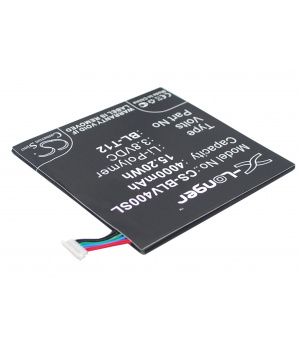 Batterie 3.8V 4Ah LiPo BL-T12 pour LG V410